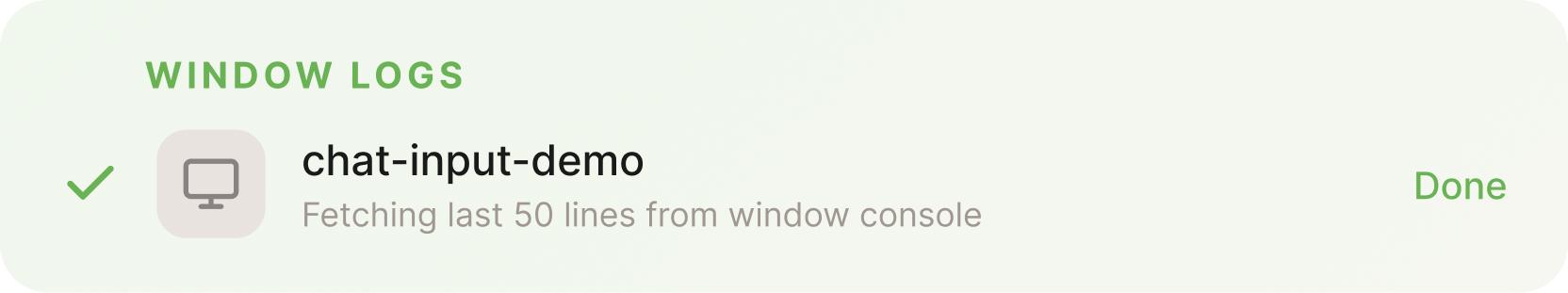 window logs
